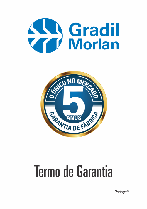 Gradil Morlan - Termo de 5 anos de Garantia de Fábrica (português)